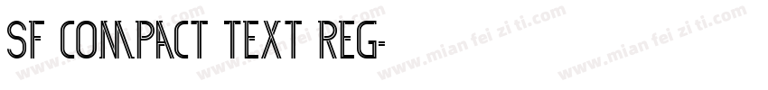 SF Compact Text Reg字体转换